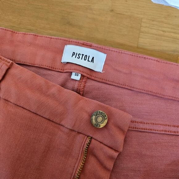 Pistola Drea Slim Straight Stretch High-Rise Jean 33 - Red Rock - Picture 6 of 12